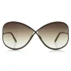 Tom Ford Eyewear Tom Ford - Miranda Sunglasses - Oversized Square Acetate Sunglasses - FT0130 - Bronze - - Avvenice