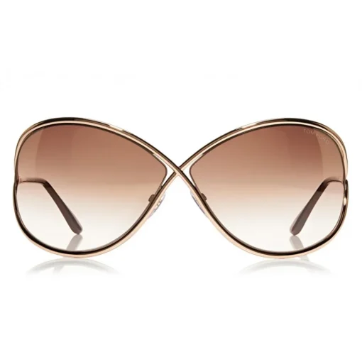 Tom Ford Eyewear Tom Ford - Miranda Sunglasses - Oversized Square Acetate Sunglasses - FT0130 - Pink Gold - - Avvenice^ Sunglasses & Eyewear