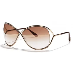 Tom Ford Eyewear Tom Ford - Miranda Sunglasses - Oversized Square Acetate Sunglasses - FT0130 - Pink Gold - - Avvenice^ Sunglasses & Eyewear