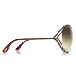 Tom Ford Eyewear Tom Ford - Miranda Sunglasses - Oversized Square Acetate Sunglasses - FT0130 - Bronze - - Avvenice