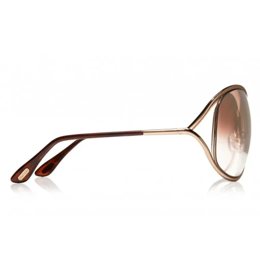Tom Ford Eyewear Tom Ford - Miranda Sunglasses - Oversized Square Acetate Sunglasses - FT0130 - Pink Gold - - Avvenice^ Sunglasses & Eyewear