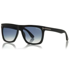 Tom Ford Eyewear Tom Ford - Morgan Sunglasses - Squared Acetate Sunglasses - Black Blue - FT0513 - Sunglasses - - Avvenice