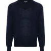 Tom Ford - Navy Blue Fine Knit Jumper - Exclusive Luxury Collection - Avvenice^ Knitwears