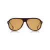 Tom Ford Eyewear Tom Ford - Nicholai Sunglasses - Pilot Style Sunglasses - Dark Havana - FT0624 - Sunglasses - - Avvenice