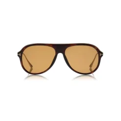Tom Ford Eyewear Tom Ford - Nicholai Sunglasses - Pilot Style Sunglasses - Dark Havana - FT0624 - Sunglasses - - Avvenice