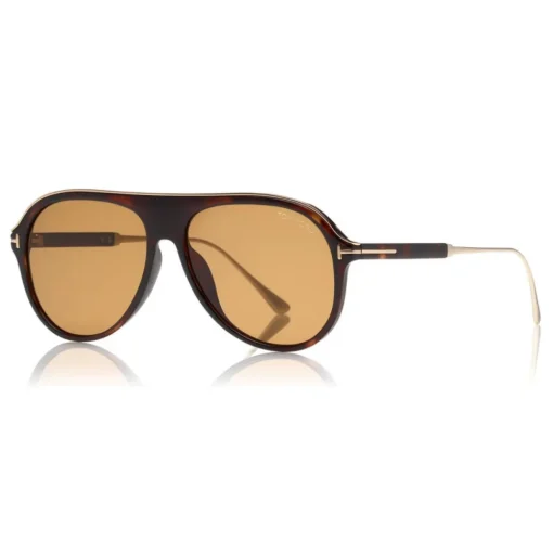 Tom Ford Eyewear Tom Ford - Nicholai Sunglasses - Pilot Style Sunglasses - Dark Havana - FT0624 - Sunglasses - - Avvenice