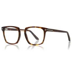 Tom Ford Eyewear Tom Ford - Optical Glasses - Square Acetate Optical Glasses - Red Havana - FT5523-B - Optical Glasses - - Avvenice