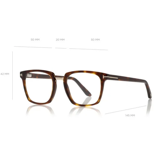 Tom Ford Eyewear Tom Ford - Optical Glasses - Square Acetate Optical Glasses - Red Havana - FT5523-B - Optical Glasses - - Avvenice