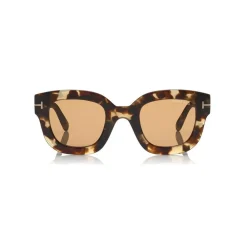 Tom Ford Eyewear Tom Ford - Pia Sunglasses - Square Acetate Sunglasses - Havana - FT0659 - Sunglasses - - Avvenice^ Sunglasses & Eyewear