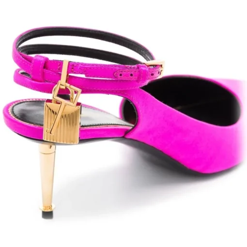 Tom Ford - Pink Padlock Slingback Pumps - Exclusive Luxury Collection - Avvenice