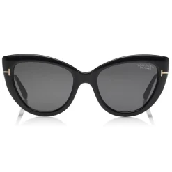Tom Ford Eyewear Tom Ford - Polarized Anya Sunglasses - Cat-Eye Acetate Sunglasses - Black - FT0762-P - Sunglasses - - Avvenice^ Sunglasses & Eyewear