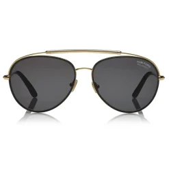 Tom Ford Eyewear Tom Ford - Polarized Curtis Sunglasses - Pilot Shape Sunglasses - Black - FT0748-P - Sunglasses - - Avvenice^ Sunglasses & Eyewear