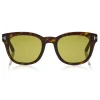 Tom Ford Eyewear Tom Ford - Polarized Eugenio Sunglasses - Square Acetate Sunglasses - Dark Havana - FT0676-P - Sunglasses - - Avvenice