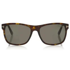 Tom Ford Eyewear Tom Ford - Polarized Giulio Sunglasses - Soft Squared Sunglasses - Dark Havana - FT0698-P - Sunglasses - - Avvenice^ Sunglasses & Eyewear