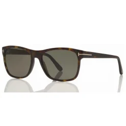 Tom Ford Eyewear Tom Ford - Polarized Giulio Sunglasses - Soft Squared Sunglasses - Dark Havana - FT0698-P - Sunglasses - - Avvenice^ Sunglasses & Eyewear