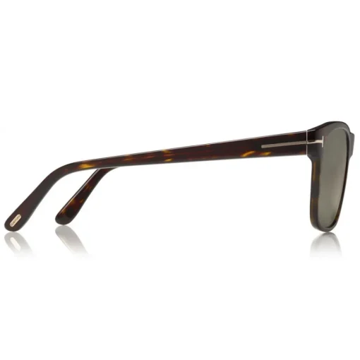 Tom Ford Eyewear Tom Ford - Polarized Giulio Sunglasses - Soft Squared Sunglasses - Dark Havana - FT0698-P - Sunglasses - - Avvenice^ Sunglasses & Eyewear