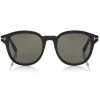 Tom Ford Eyewear Tom Ford - Polarized Jameson Sunglasses - Round Acetate Sunglasses - Black - FT0752-P - Sunglasses - - Avvenice^ Sunglasses & Eyewear