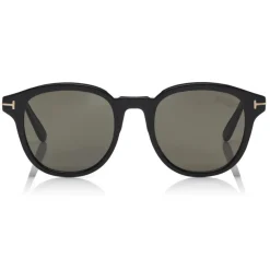 Tom Ford Eyewear Tom Ford - Polarized Jameson Sunglasses - Round Acetate Sunglasses - Black - FT0752-P - Sunglasses - - Avvenice^ Sunglasses & Eyewear