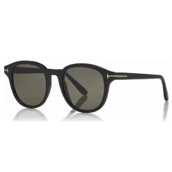 Tom Ford Eyewear Tom Ford - Polarized Jameson Sunglasses - Round Acetate Sunglasses - Black - FT0752-P - Sunglasses - - Avvenice^ Sunglasses & Eyewear