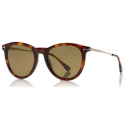 Tom Ford Eyewear Tom Ford - Polarized Kellan Sunglasses - Round Style Sunglasses - Havana Green - FT0626-P - Sunglasses - - Avvenice^ Sunglasses & Eyewear