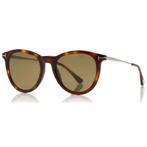 Tom Ford Eyewear Tom Ford - Polarized Kellan Sunglasses - Round Style Sunglasses - Havana Green - FT0626-P - Sunglasses - - Avvenice^ Sunglasses & Eyewear
