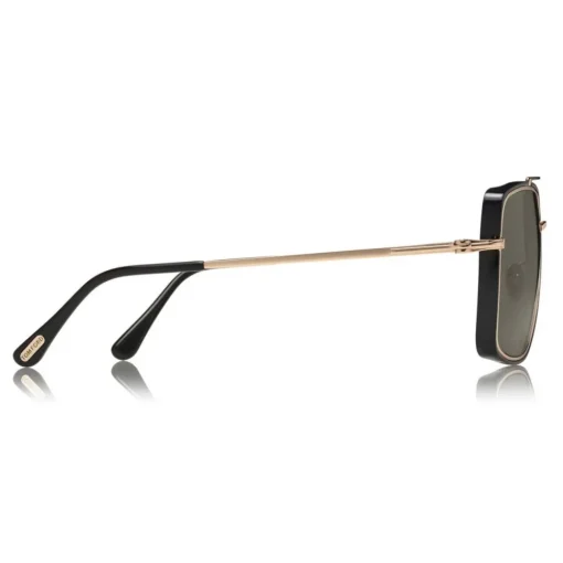 Tom Ford Eyewear Tom Ford - Polarized Lionel Sunglasses - Square Metal Sunglasses - Black - FT0750-P - Sunglasses - - Avvenice^ Sunglasses & Eyewear