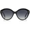 Tom Ford Eyewear Tom Ford - Polarized Maxine Sunglasses - Round Metal Sunglasses - Black - FT0763-P - Sunglasses - - Avvenice