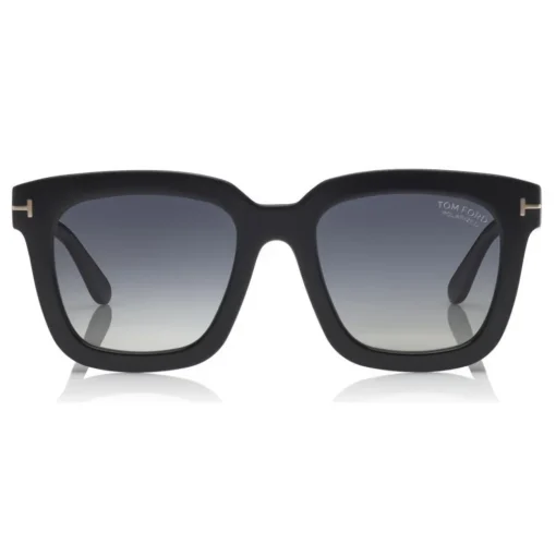 Tom Ford Eyewear Tom Ford - Polarized Sari Sunglasses - Squared Acetate Sunglasses - Black - FT0690-P - Sunglasses - - Avvenice