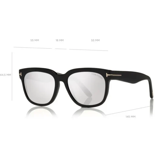 Tom Ford Eyewear Tom Ford - Rhett Sunglasses - Square Acetate Sunglasses - Black - FT0714 - Sunglasses - - Avvenice^ Sunglasses & Eyewear