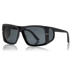 Tom Ford Eyewear Tom Ford - Rizzo Sunglasses - Square Acetate Sunglasses - FT0730 - Black - - Avvenice^ Sunglasses & Eyewear