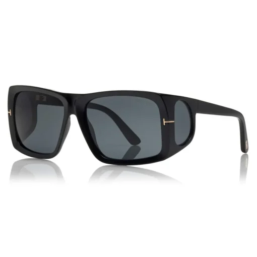 Tom Ford Eyewear Tom Ford - Rizzo Sunglasses - Square Acetate Sunglasses - FT0730 - Black - - Avvenice^ Sunglasses & Eyewear