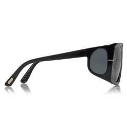 Tom Ford Eyewear Tom Ford - Rizzo Sunglasses - Square Acetate Sunglasses - FT0730 - Black - - Avvenice^ Sunglasses & Eyewear