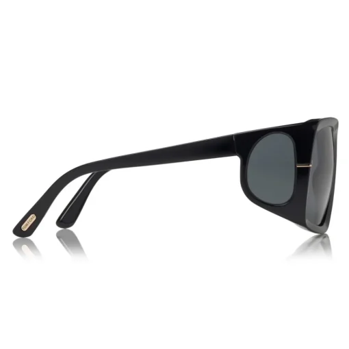 Tom Ford Eyewear Tom Ford - Rizzo Sunglasses - Square Acetate Sunglasses - FT0730 - Black - - Avvenice^ Sunglasses & Eyewear