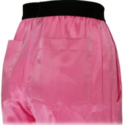 Tom Ford - Rose Bloom Stretch Silk Satin PJ Pants - Exclusive Luxury Collection - Avvenice^ Trousers