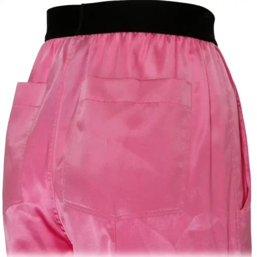 Tom Ford - Rose Bloom Stretch Silk Satin PJ Pants - Exclusive Luxury Collection - Avvenice^ Trousers