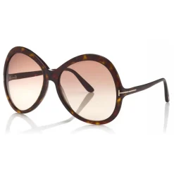 Tom Ford Eyewear Tom Ford - Rose Sunglasses - Oval Acetate Sunglasses - Dark Havana - FT0765 - Sunglasses - - Avvenice