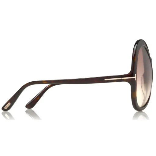 Tom Ford Eyewear Tom Ford - Rose Sunglasses - Oval Acetate Sunglasses - Dark Havana - FT0765 - Sunglasses - - Avvenice