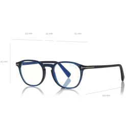 Tom Ford Eyewear Tom Ford - Round Optical Glasses - Blue - FT5583-B - Optical Glasses - - Avvenice^ Sunglasses & Eyewear