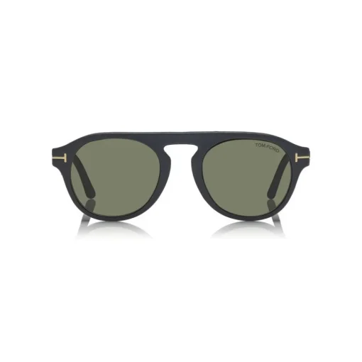 Tom Ford Eyewear Tom Ford - Round Opticals Sunglasses - Round Optical Sunglasses - Havana Green - FT5533-B - Sunglasses - - Avvenice