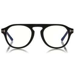 Tom Ford Eyewear Tom Ford - Round Opticals Sunglasses - Round Optical Sunglasses - Black - FT5533-B - Sunglasses - - Avvenice^ Sunglasses & Eyewear