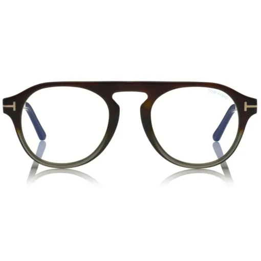Tom Ford Eyewear Tom Ford - Round Opticals Sunglasses - Round Optical Sunglasses - Grey Havana - FT5533-B - Sunglasses - - Avvenice^ Sunglasses & Eyewear