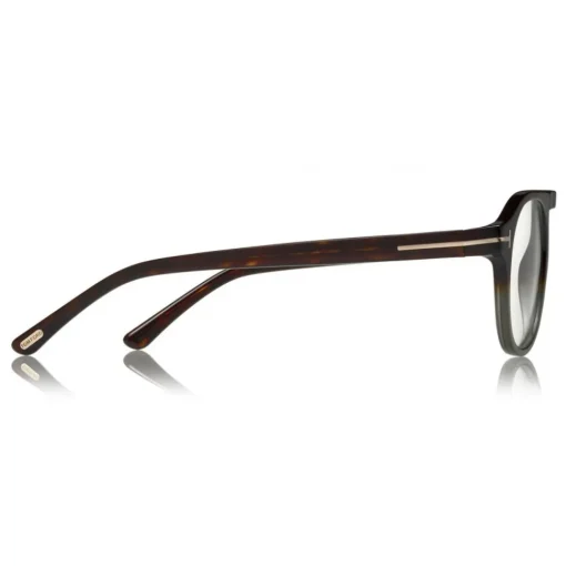 Tom Ford Eyewear Tom Ford - Round Opticals Sunglasses - Round Optical Sunglasses - Grey Havana - FT5533-B - Sunglasses - - Avvenice^ Sunglasses & Eyewear