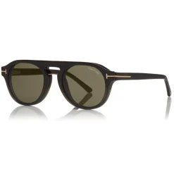 Tom Ford Eyewear Tom Ford - Round Opticals Sunglasses - Round Optical Sunglasses - Grey Havana - FT5533-B - Sunglasses - - Avvenice^ Sunglasses & Eyewear
