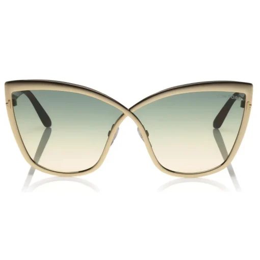 Tom Ford Eyewear Tom Ford - Sandrine Sunglasses - Butterfly Acetate and Metal Sunglasses - Rose Gold - FT0715 - Sunglasses - - Avvenice^ Sunglasses & Eyewear