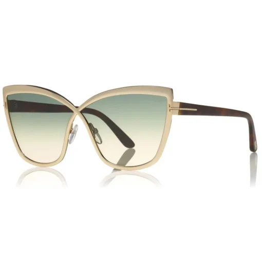 Tom Ford Eyewear Tom Ford - Sandrine Sunglasses - Butterfly Acetate and Metal Sunglasses - Rose Gold - FT0715 - Sunglasses - - Avvenice^ Sunglasses & Eyewear