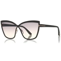 Tom Ford Eyewear Tom Ford - Sandrine Sunglasses - Butterfly Acetate and Metal Sunglasses - Black - FT0715 - Sunglasses - - Avvenice^ Sunglasses & Eyewear