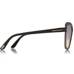 Tom Ford Eyewear Tom Ford - Sandrine Sunglasses - Butterfly Acetate and Metal Sunglasses - Black - FT0715 - Sunglasses - - Avvenice^ Sunglasses & Eyewear