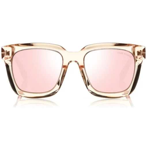 Tom Ford Eyewear Tom Ford - Sari Sunglasses - Squared Acetate Sunglasses - Pink - FT0690 - Sunglasses - - Avvenice