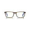 Tom Ford Eyewear Tom Ford - Square Optical Glasses - Square Optical Glasses - Dark Havana - FT5584-B – Optical Glasses - - Avvenice