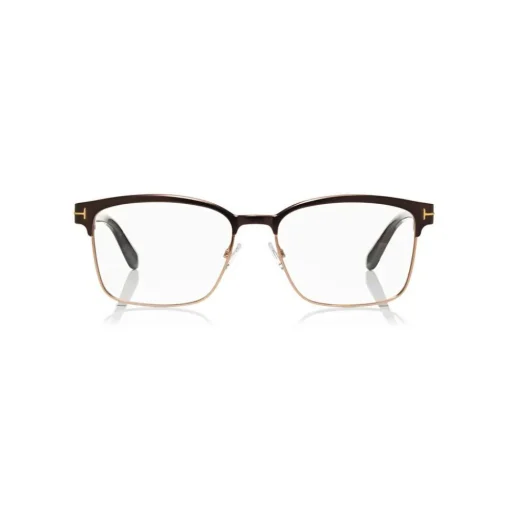 Tom Ford Eyewear Tom Ford - Square Optical Frame Glasses - Square Metal Glasses - Brown - FT5323 - Glasses - - Avvenice^ Sunglasses & Eyewear